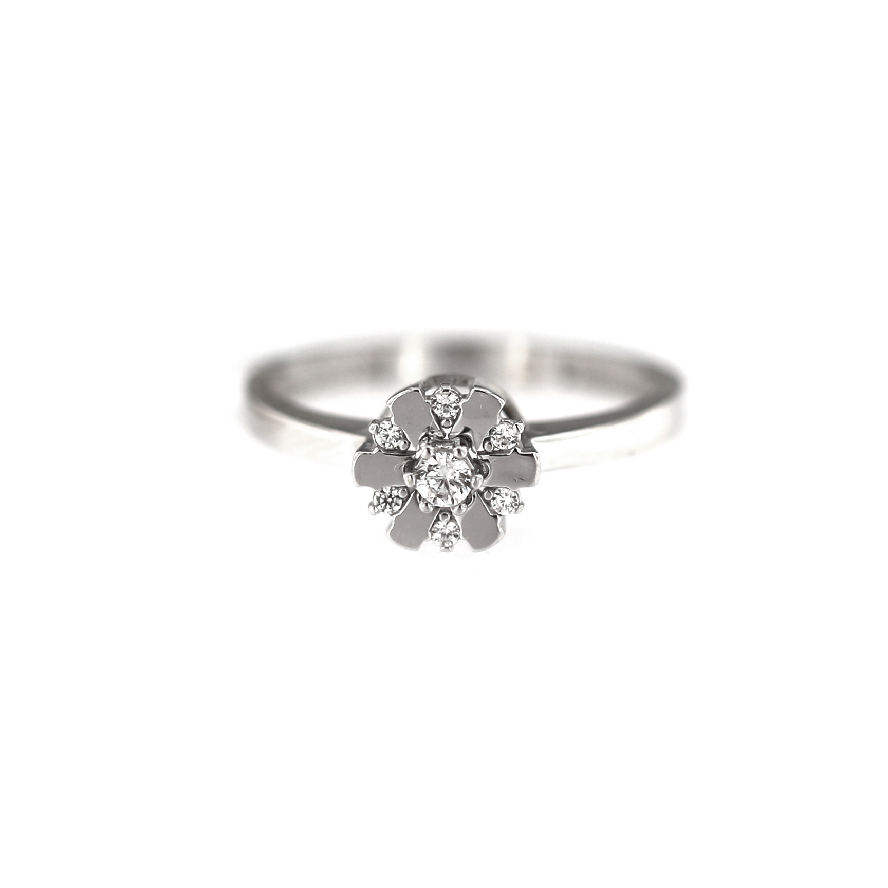 White gold engagement ring DBS02-02-01