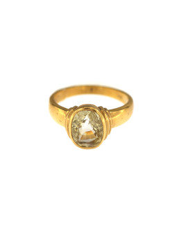 Yellow gold quartz ring DGA01-03