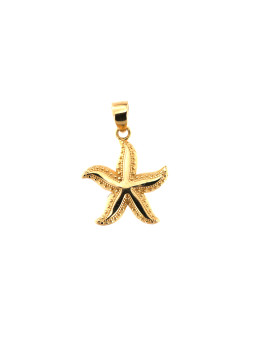 Yellow gold starfish pendant AGF17-01