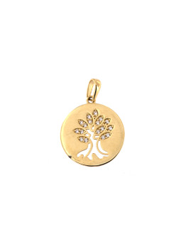 Yellow gold tree of life pendant AGT03-06
