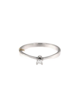 White gold engagement ring with diamond DBBR01-03