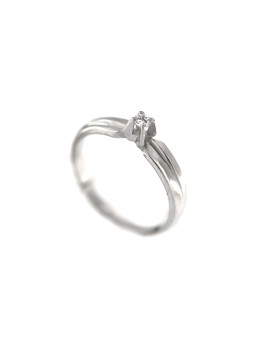 White gold engagement ring with diamond DBBR01-11