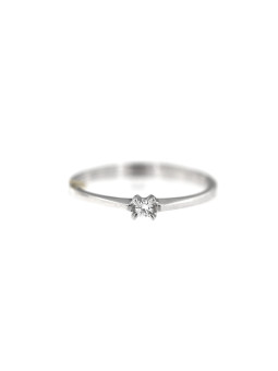 White gold engagement ring with diamond DBBR01-14