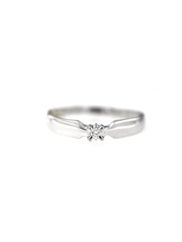 White gold engagement ring with diamond DBBR01-15