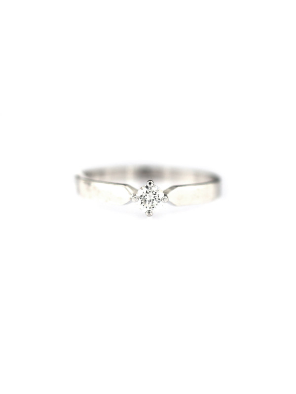 White gold engagement ring with diamond DBBR01-07