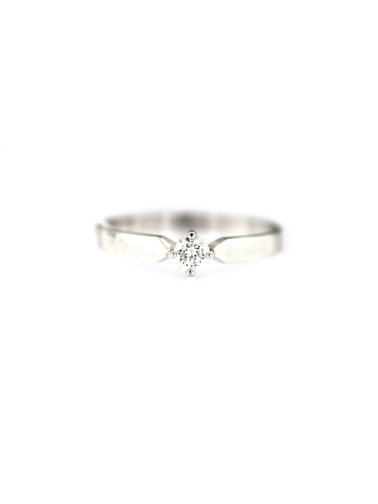 White gold engagement ring with diamond DBBR01-07