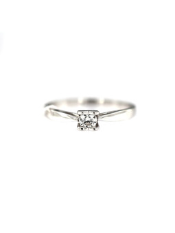 White gold engagement ring with diamond DBBR01-08