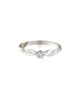 White gold engagement ring with diamond DBBR02-05