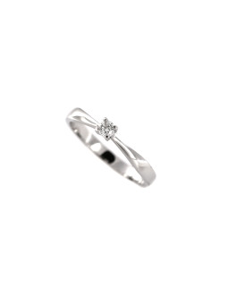 White gold engagement ring with diamond DBBR01-16