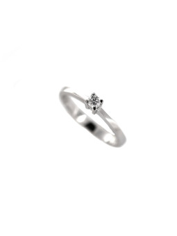 White gold engagement ring with diamond DBBR01-17