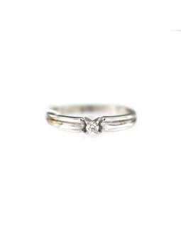 White gold engagement ring with diamond DBBR04-06