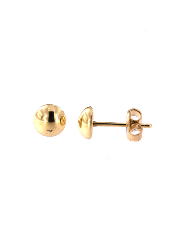 Yellow gold ball stud earrings BGV05-01-02