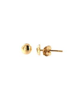 Yellow gold ball stud earrings BGV05-01-04