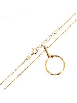 Yellow gold pendant necklace CPG02-08