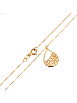 Yellow gold pendant necklace CPG06-04