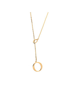 Yellow gold pendant necklace CPG11-09
