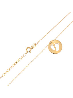 Yellow gold pendant necklace CPG17-02