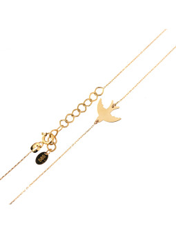 Yellow gold pendant necklace CPG21-01