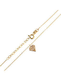 Yellow gold pendant necklace CPG22-01