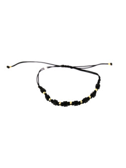 Black string bracelet EGZS07-J-03