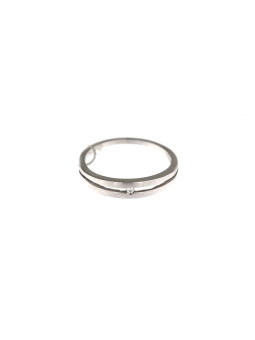 White gold engagement ring with diamond DBBR06-02