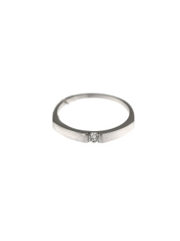 White gold engagement ring with diamond DBBR06-03