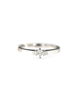 White gold engagement ring with diamond DBBR06-04