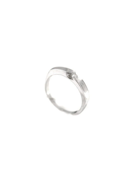 White gold engagement ring with diamond DBBR06-11