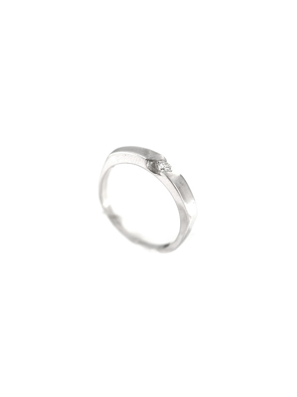 White gold engagement ring with diamond DBBR06-11