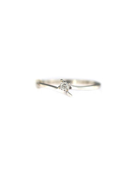 White gold engagement ring with diamond DBBR08-08
