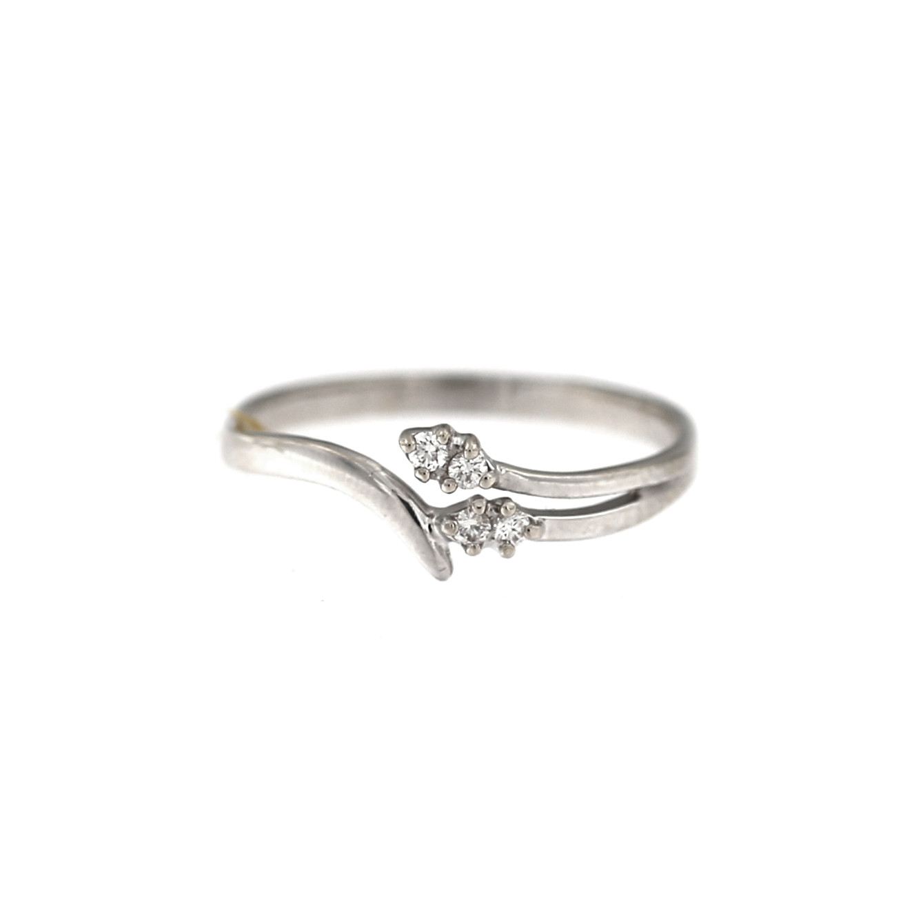 White gold ring with diamonds DBBR09-02