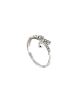 White gold ring with diamonds DBBR09-07
