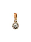 Rose gold pendant w/ diamond ARBR04-01 0.05CT 