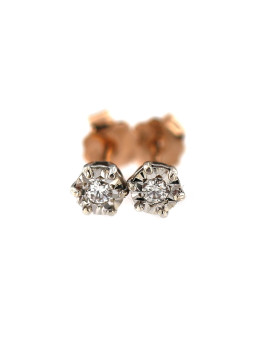 Rose gold diamond earrings BRBR01-03-03