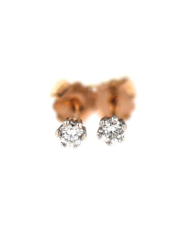 Rose gold diamond earrings BRBR01-03-06-2