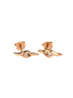 Rose gold diamond earrings BRBR01-07-01