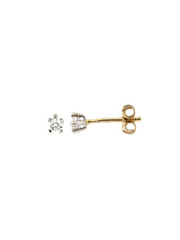 Yellow gold earrings with diamonds BGBR01-01-05