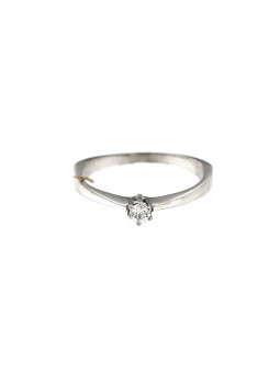 White gold engagement ring with diamond DBBR02-08