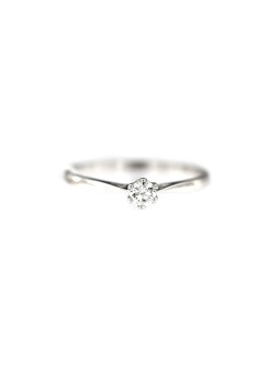 White gold engagement ring with diamond DBBR02-13