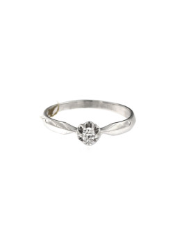 White gold engagement ring with diamond DBBR04-02