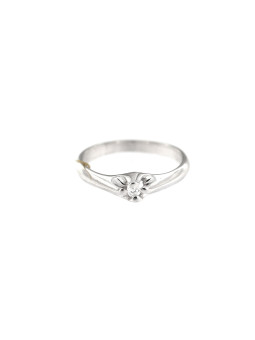 White gold engagement ring with diamond DBBR04-04