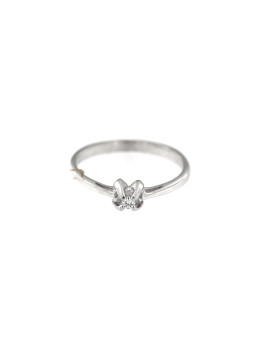 White gold engagement ring with diamond DBBR04-05