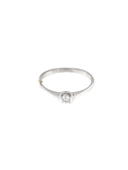 White gold engagement ring with diamond DBBR05-01