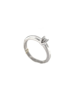 Balto aukso sužadėtuvių žiedas su briliantu DBBR05-07