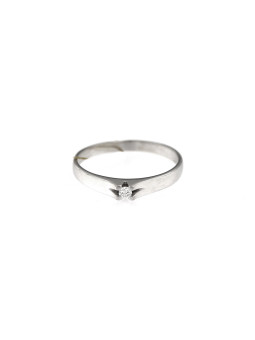 White gold engagement ring with diamond DBBR06-07