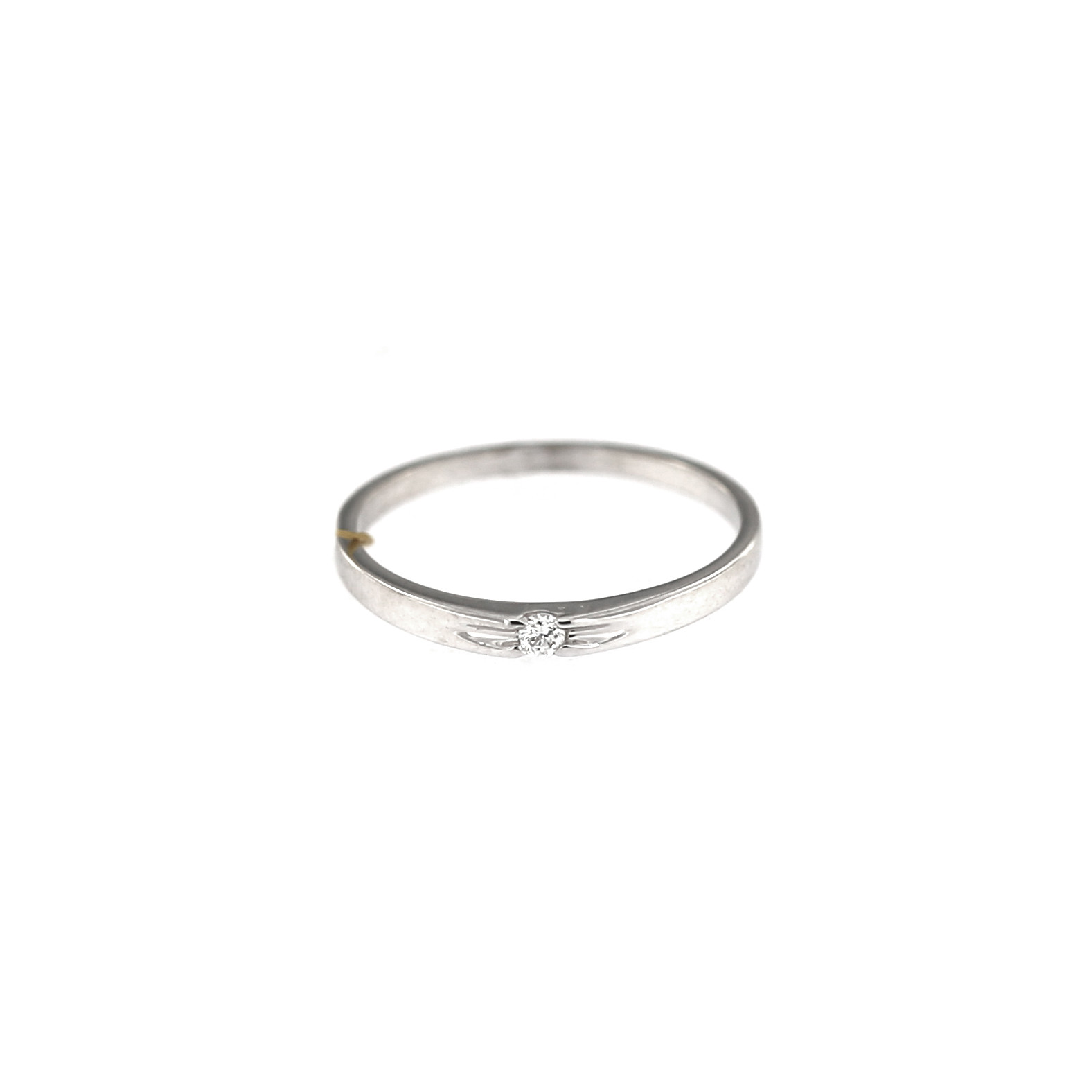 White gold engagement ring with diamond DBBR06-09