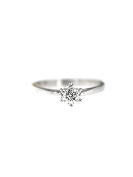 White gold engagement ring with diamonds DBBR07-03