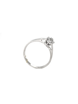 Balto aukso sužadėtuvių žiedas su briliantais DBBR07-03