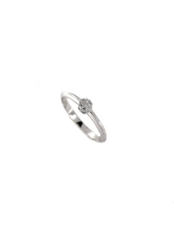 small white gold diamond ring