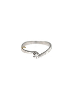 White gold engagement ring with diamond DBBR08-02